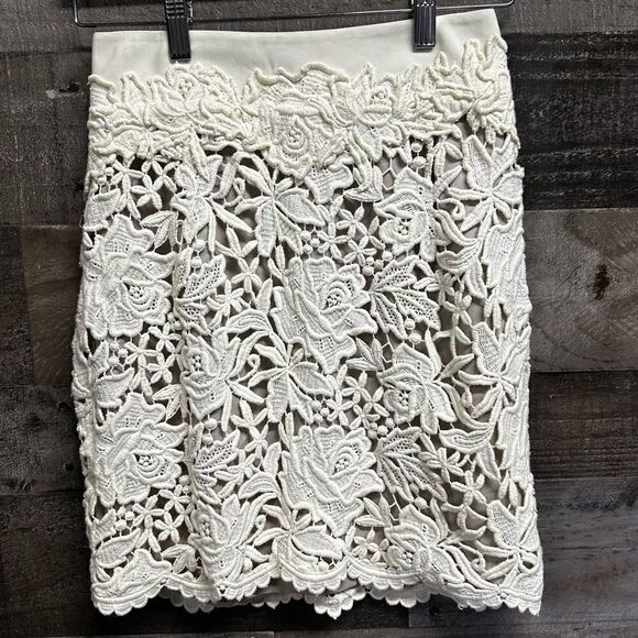 Elie Tahari Bennet lace skirt - Picture 1 of 5